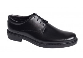 Pantofi barbati casual din piele naturala box, Negru, Alexander Rome AREZO 